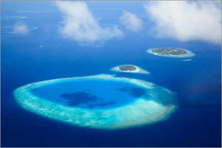 Plakat Maldives atolls - Matteo Colombo