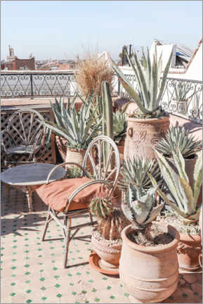 Poster Tropical Rooftop In Marrakech