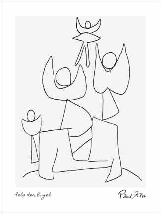 Obraz na drewnie  Rock of the Angels - Paul Klee