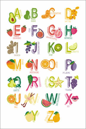 Tableau  Affiche ABC délicieuse - Sugah