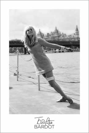 Canvas print  Brigitte Bardot in London