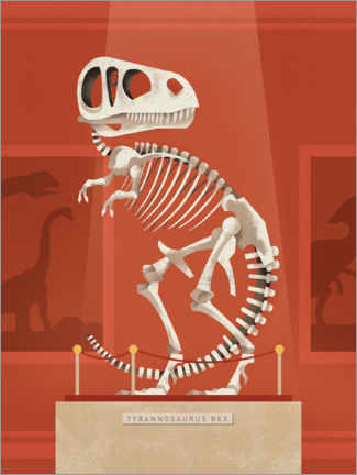 Wall print  Rex Skeleton - Dieter Braun