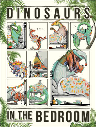 Poster  Dinosaur in the bedroom - Wyatt9
