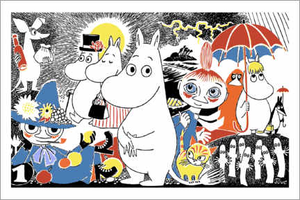 Poster Adorable Moomins