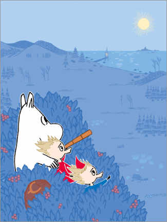 Wall print  An evening in the Moominvalley