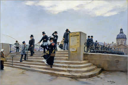 Wall print  A Windy Day on the Pont des Arts - Jean Beraud