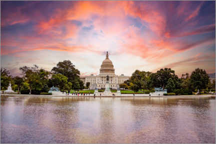 Poster Kapitol in Washington, D.C.