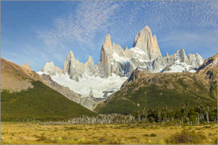 Poster Sunny day at Fitz Roy in Patagonia