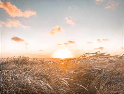 Leinwandbild  Sonnenuntergang auf Sylt - Sam Reimann