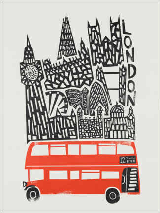 Canvas print  London - Fox &amp; Velvet