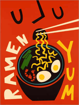 Wall print  Ramen - Fox &amp; Velvet