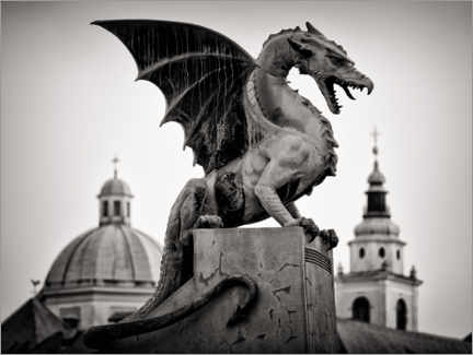 Print  Ljubljana - Dragon Bridge - Alexander Voss