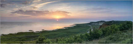 Poster Sunrise at Morsum Kliff on Sylt