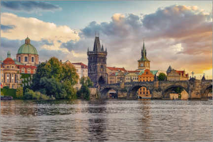 Poster Prague Sunset
