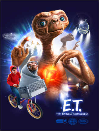 Canvas print E.T. - Glowing Heart