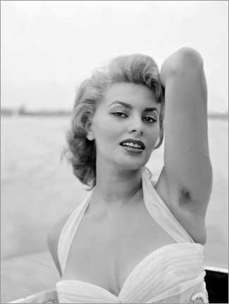 Obraz na płótnie  Sphia Loren in Venedig 1955