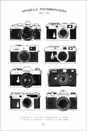 Wall print Cameras - Florent Bodart