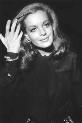 Tableau sur toile  Romy Schneider, at Premiere of The Assassination of Trotsky, 1970