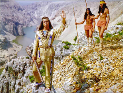 Leinwandbild  Pierre Brice (Winnetou), Der Schatz Im Silbersee
