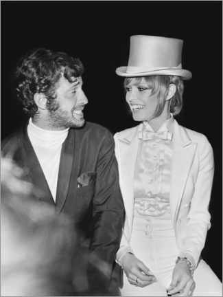 Poster Jean Paul Belmondo und Brigitte Bardot