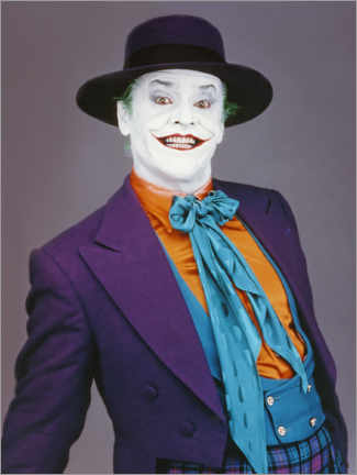 Tableau sur toile  Jack Nicholson as the Joker in Batman, 1989