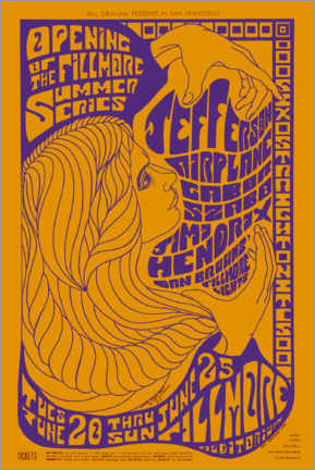 Poster  Concert poster for the opening of the Fillmore Summer Series