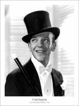 Poster  Fred Astaire, Top Hat by Mark Sandrich, 1935