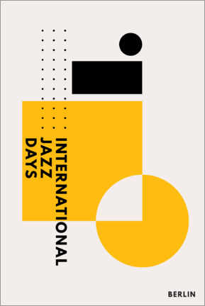 Veggbilde  Jazz Days Berlin II - KUBISTIKA