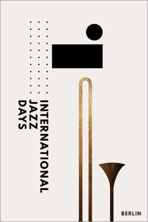 Veggbilde  Jazzy Days Berlin III - KUBISTIKA