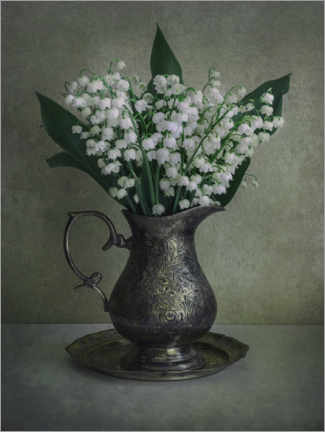 Póster Bouquet of fresh lily of the valley