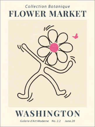 Poster Flower Market Washington