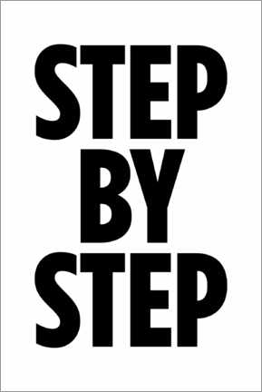 Wandbild  Step by Step (Schritt für Schritt) - dolceQ