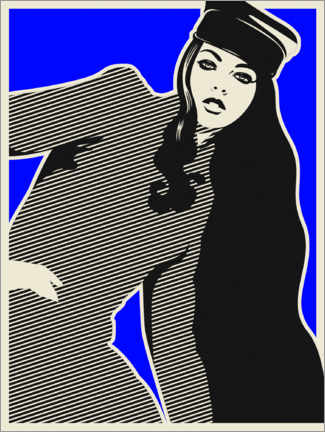 Poster Blue girl