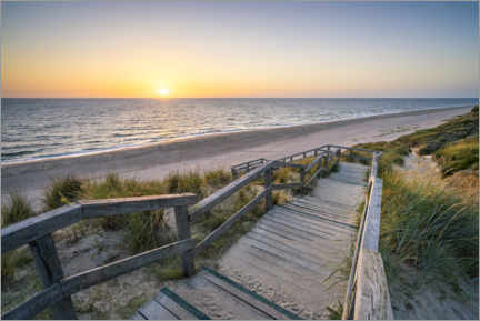 Poster The way to the beach on Sylt