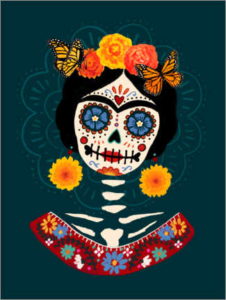 Canvastavla  Bright day of the Dead I - Victoria Barnes