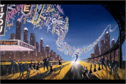 Wall print  Neon symphony - Robert Hoppe