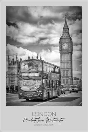 Poster Londres Westminster - Melanie Viola