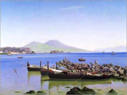 Wall print  The Bay of Naples - Christen Købke