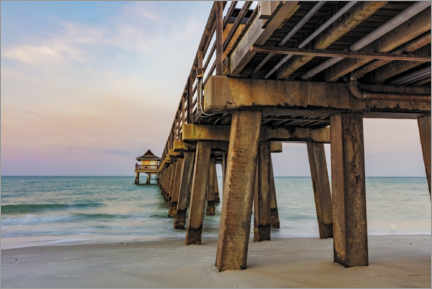 Print  Naples Pier in Naples Florida - Chuck Haney