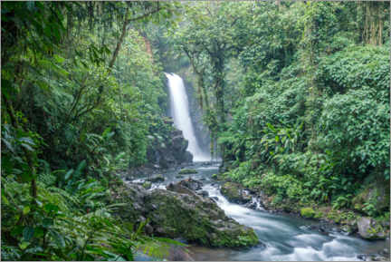 Plakat Waterfall, Costa Rica