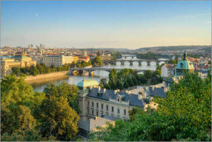 Plakat  View over Prague - Michael Valjak
