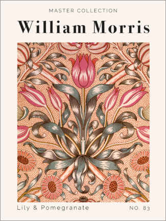 Canvas-taulu  Lily &amp; Pomegranate No. 83 - William Morris