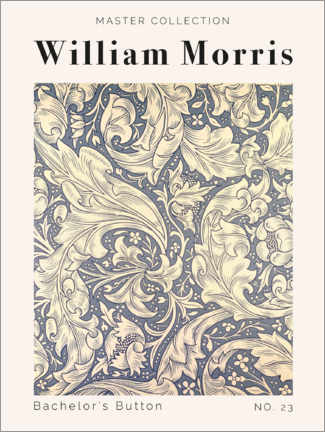 Tableau Bachelor's Button No. 23 - William Morris