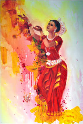 Tableau  Odissi dancer - Asha Sudhaker Shenoy