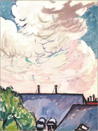 Tableau en verre acrylique  Des nuages - Henry Lyman Saÿen