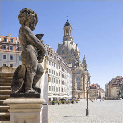 Canvas print  Dresden Frauenkirche in the old town of Dresden - Jan Christopher Becke