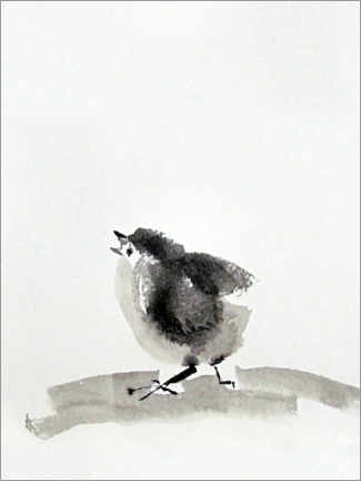 Tableau  Chick in ink - Asha Sudhaker Shenoy