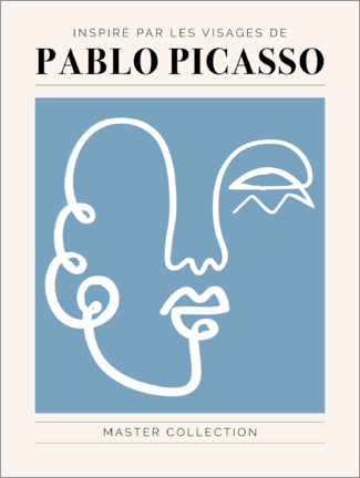 Veggbilde  Pablo Picasso - Visage II