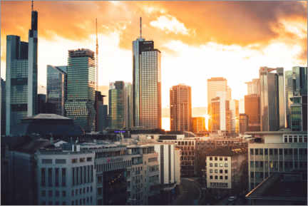 Wandbild  Frankfurt am Main mitten in der Skyline - Jan Wehnert