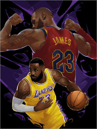 Poster LeBron James - Nikita Abakumov